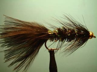 Kristal Bead Head Black Woolly Bugger (4-10)